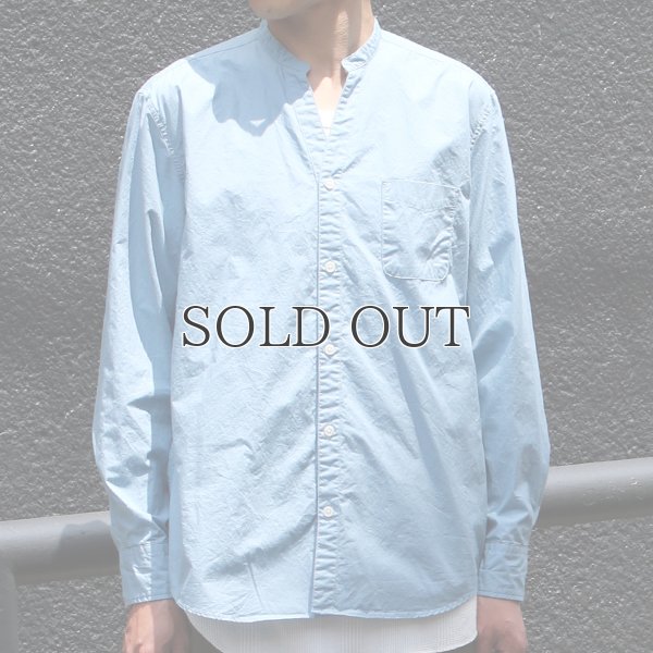 画像22: 【RE PRICE / 価格改定】タイプライターVネックバンドカラー L/S シャツ【MADE IN JAPAN】『日本製』/ Upscape Audience
