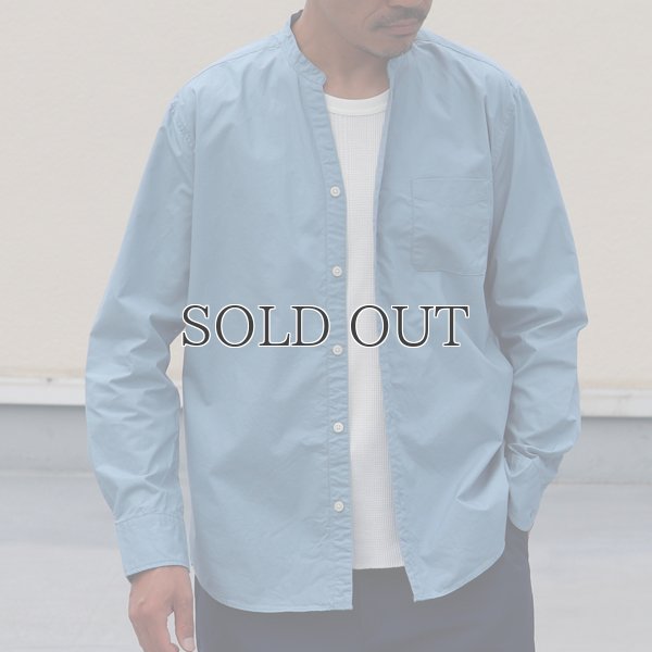 画像2: 【RE PRICE / 価格改定】タイプライターVネックバンドカラー L/S シャツ【MADE IN JAPAN】『日本製』/ Upscape Audience
