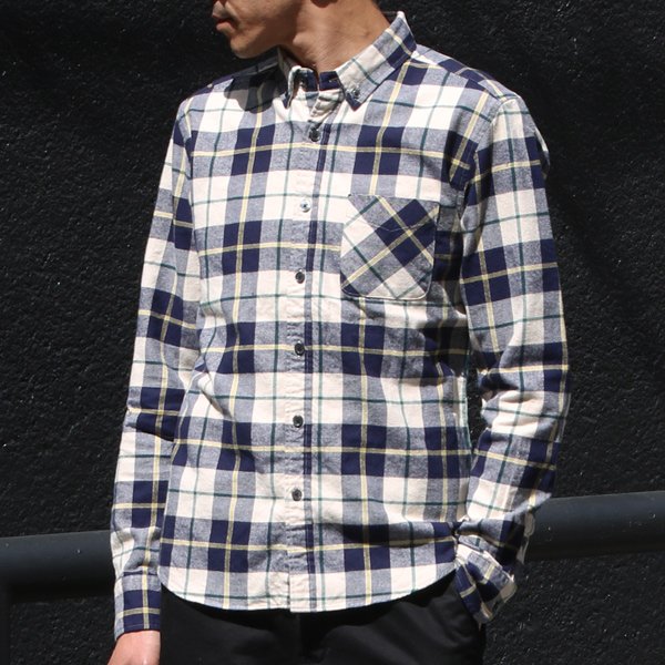 画像21: 【RE PRICE / 価格改定】フランネルチェックチビ衿ボタンダウン長袖_Shirts【MADE IN JAPAN】『日本製』/ Upscape Audience