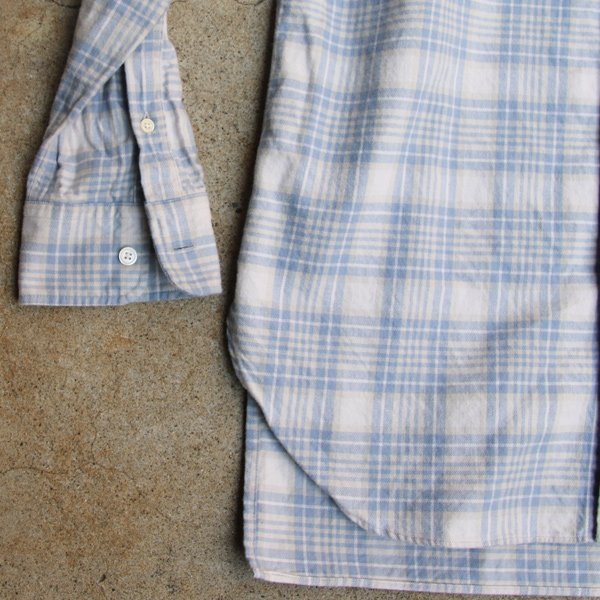 画像20: 【RE PRICE / 価格改定】フランネルチェックバンドカラーロング長袖_Shirts【MADE IN JAPAN】『日本製』/ Upscape Audience