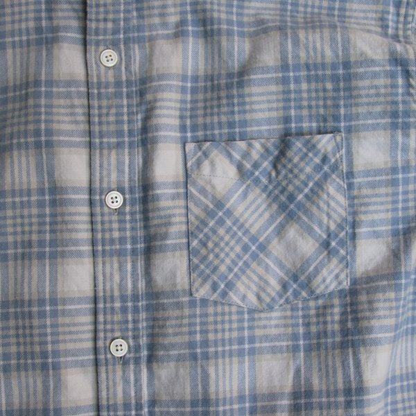 画像22: 【RE PRICE / 価格改定】フランネルチェックバンドカラーロング長袖_Shirts【MADE IN JAPAN】『日本製』/ Upscape Audience
