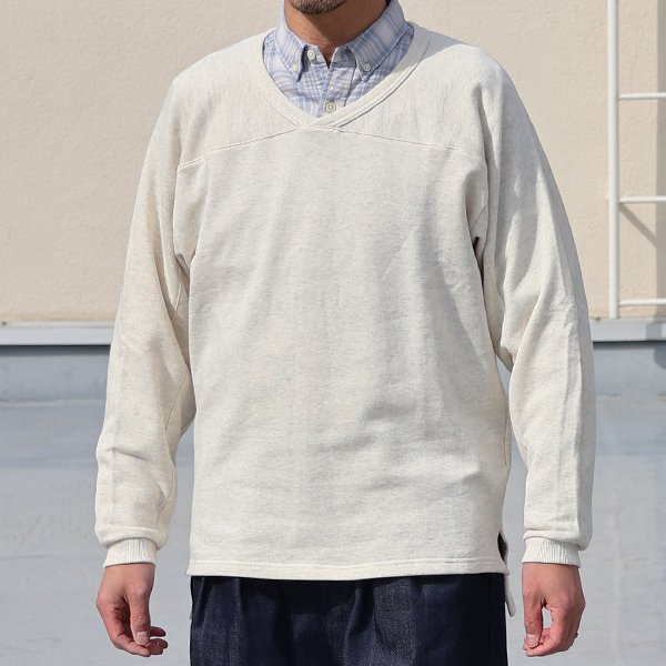 画像5: スウェット Vネック フットボール L/S 【MADE IN JAPAN】『日本製』/ Upscape Audience