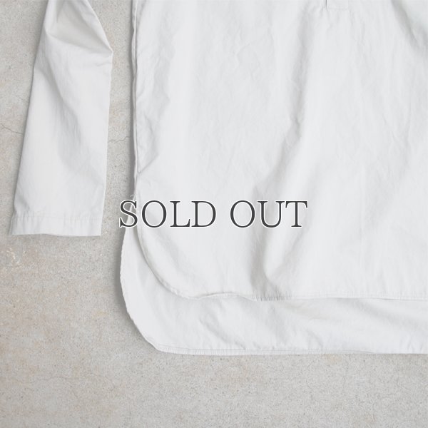 画像16: コットンギャバジンノーカラーP/O コンチョ釦L/SシャツTEE【MADE IN JAPAN】『日本製』/ Upscape Audience