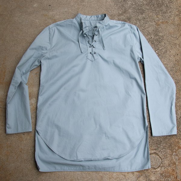 画像19: 【RE PRICE/価格改定】コットンギャバジンレースアップバンドカラー長袖シャツTEE【MADE IN JAPAN】『日本製』/ Upscape Audience