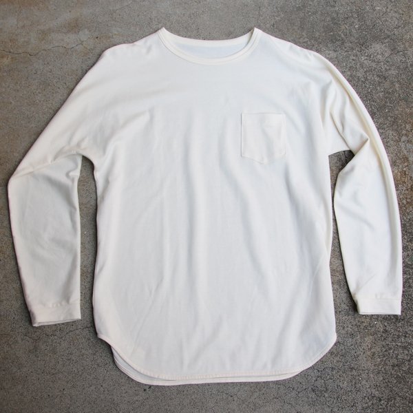 画像19: 【RE PRICE / 価格改定】コーマ天竺クルーネックポケット付き長袖Tee【MADE IN JAPAN】『日本製』/ Upscape Audience