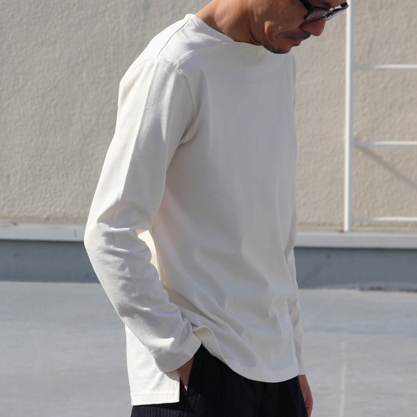 画像4: 【RE PRICE / 価格改定】コーマ天竺ボートネックフットボールL/S　Tee【MADE IN JAPAN】『日本製』/ Upscape Audience