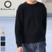 画像1: 【RE PRICE / 価格改定】ビッグワッフル C/N ルーズフィット ロングニットソー【MADE IN JAPAN】『日本製』 / Upscape Audience (1)