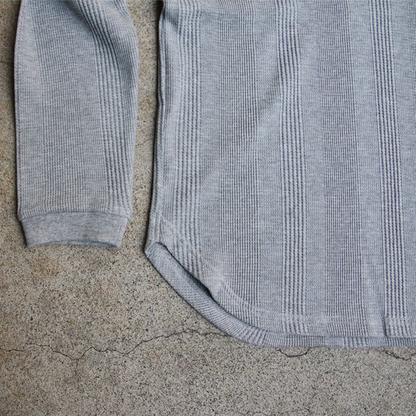 画像19: ランダムワッフル ヘムラウンドVネック L/S ニットソー【MADE IN JAPAN】『日本製』/ Upscape Audience