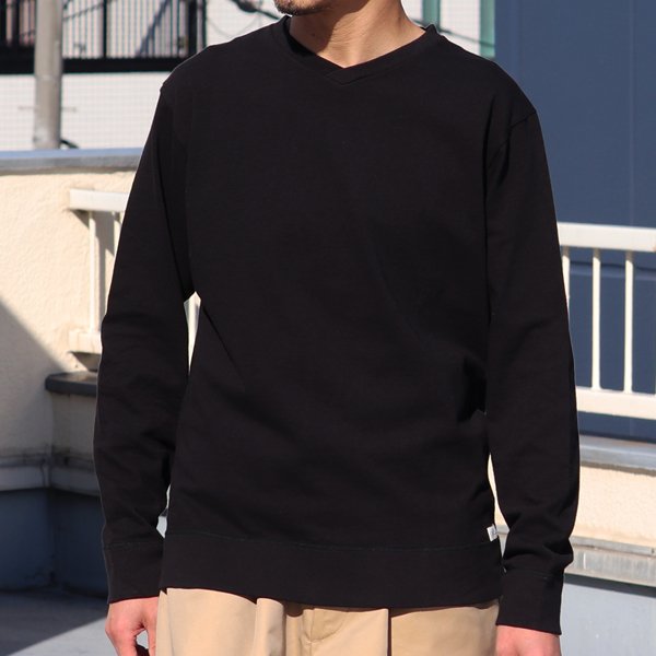 画像2: 【RE PRICE/価格改定】吊り編み天竺V/ネック L/S Tee【MADE IN TOKYO】『東京製』/ Upscape Audience