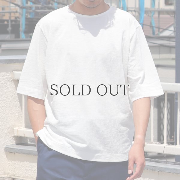 画像4: コットンシアサッカー天竺 ビック ハーフスリーブTee『日本製』Upscape Audience