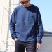 画像5: 本藍染裏毛 サドルショルダー 胸ポケ付 ヘムラウンド L/S スウェット【MADE IN TOKYO】『東京製』/ Upscape Audience