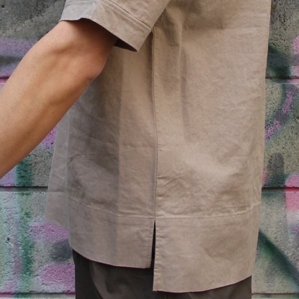 画像19: 綿麻ビンテージソフトキャンバス キーネック コンチョ釦 5/Sシャツ【MADE IN JAPAN】『日本製』/ Upscape Audience