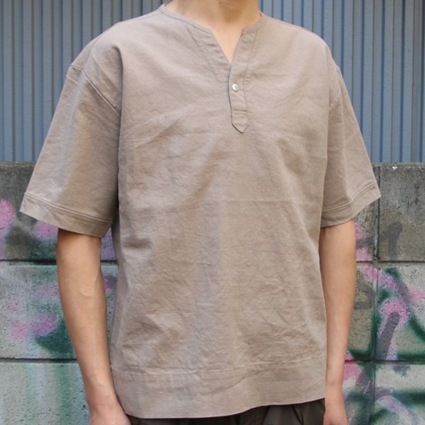画像20: 綿麻ビンテージソフトキャンバス キーネック コンチョ釦 5/Sシャツ【MADE IN JAPAN】『日本製』/ Upscape Audience