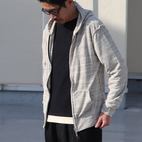 画像4: 【RE PRICE/価格改定】スーパーMIX杢サンドイッチパイルリバーシブルフードパーカー【MADE IN JAPAN】『日本製』/ Upscape Audience