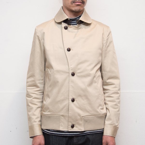 画像18: 【RE PRICE / 価格改定】高密度サテンストレッチくるみボタンショールカラーブルゾン  / Audience