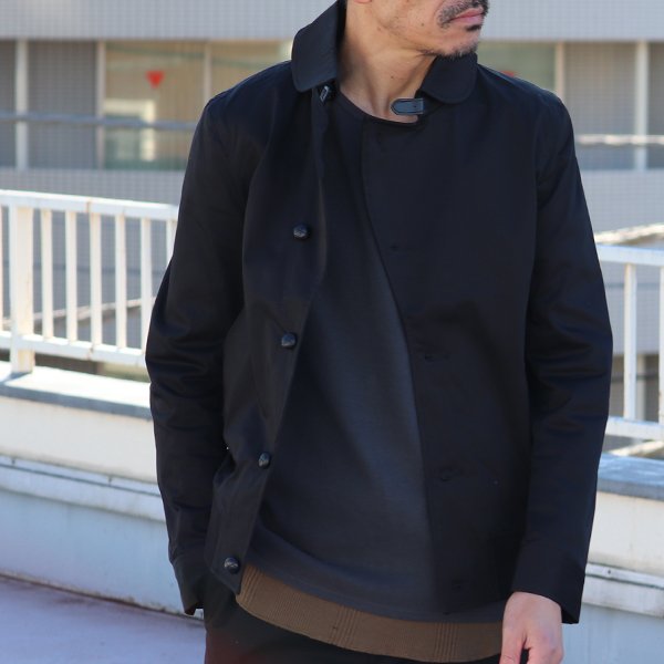 画像3: 【RE PRICE / 価格改定】高密度サテンストレッチくるみボタンショールカラーブルゾン  / Audience