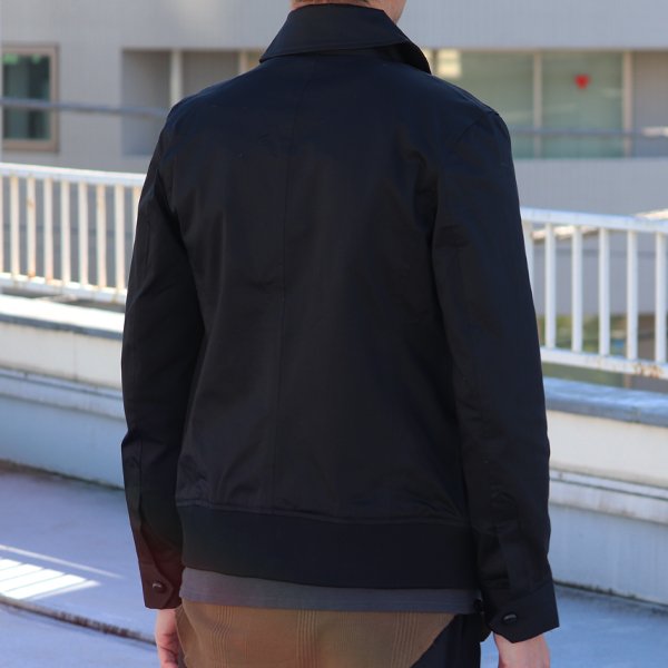 画像6: 【RE PRICE / 価格改定】高密度サテンストレッチくるみボタンショールカラーブルゾン  / Audience