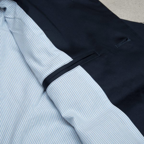 画像16: 【RE PRICE / 価格改定】高密度サテンストレッチくるみボタンスタンドカラーフードジャケット  / Audience