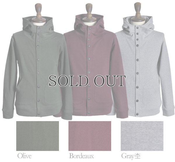 画像19: コーマ裏毛スタンドフードカーディガン【MADE IN JAPAN】『日本製』/ Upscape Audience