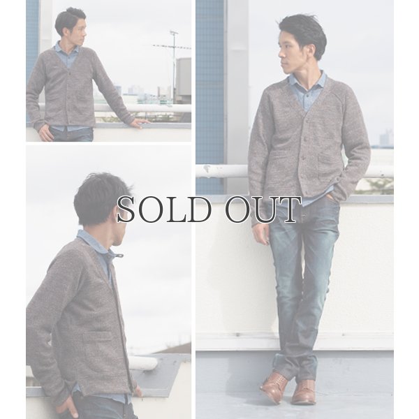 画像8: ウールスラブ粗挽mix杢ニットカーディガン【MADE IN JAPAN】『日本製』/ Upscape Audience