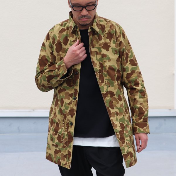 画像3: 【RE PRICE / 価格改定】カモ柄プリントツイルアトリエコート【MADE IN JAPAN】『日本製』/ Upscape Audience