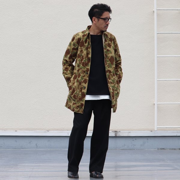 画像7: 【RE PRICE / 価格改定】カモ柄プリントツイルアトリエコート【MADE IN JAPAN】『日本製』/ Upscape Audience