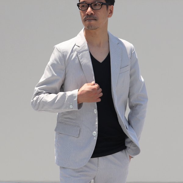 画像13: 【RE PRICE / 価格改定】Coolmax（クールマックス）コードレーン2ボタンテーラードジャケット  / Audience