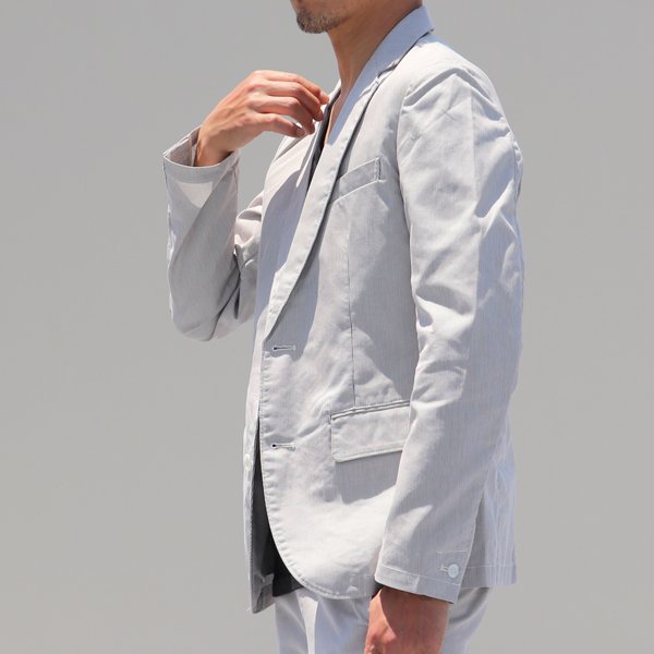 画像14: 【RE PRICE / 価格改定】Coolmax（クールマックス）コードレーン2ボタンテーラードジャケット  / Audience