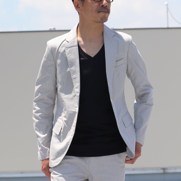 画像3: 【RE PRICE / 価格改定】Coolmax（クールマックス）コードレーン2ボタンテーラードジャケット  / Audience