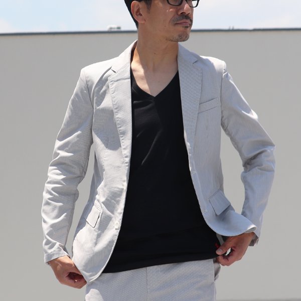 画像6: 【RE PRICE / 価格改定】Coolmax（クールマックス）コードレーン2ボタンテーラードジャケット  / Audience