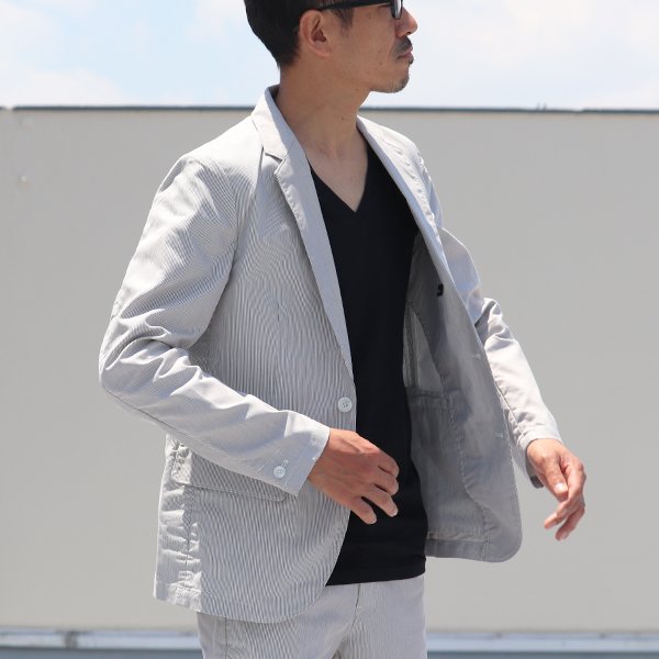 画像7: 【RE PRICE / 価格改定】Coolmax（クールマックス）コードレーン2ボタンテーラードジャケット  / Audience