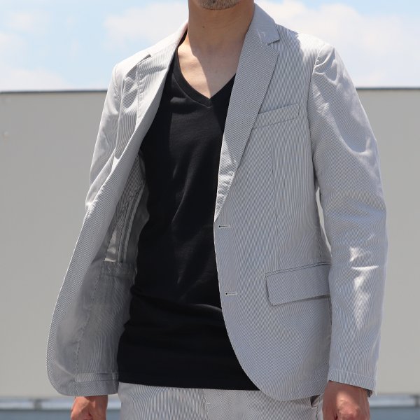 画像8: 【RE PRICE / 価格改定】Coolmax（クールマックス）コードレーン2ボタンテーラードジャケット  / Audience