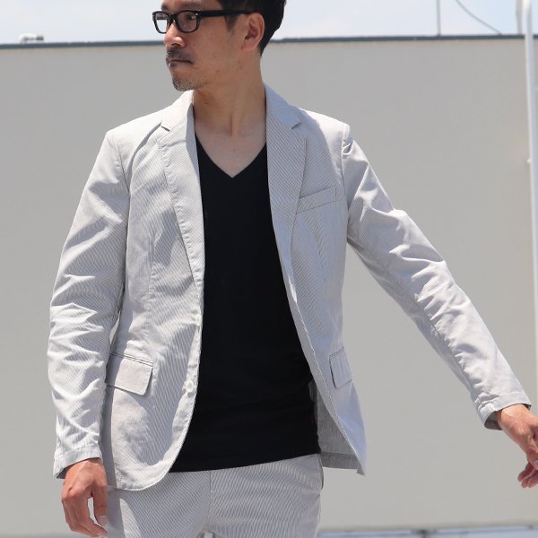 画像9: 【RE PRICE / 価格改定】Coolmax（クールマックス）コードレーン2ボタンテーラードジャケット  / Audience