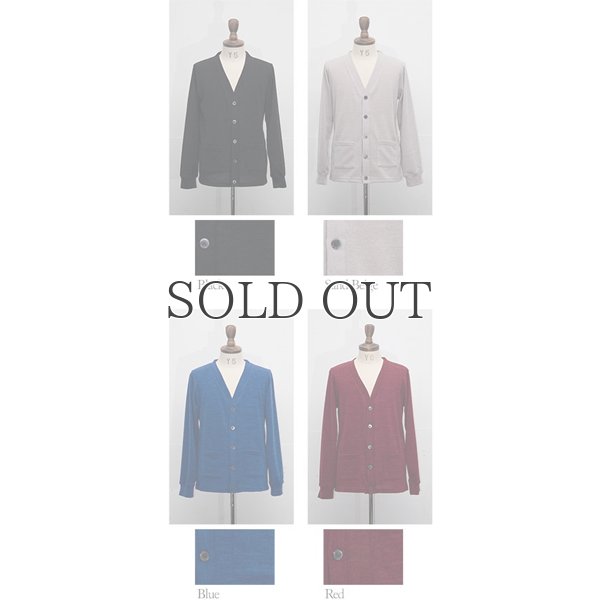 画像6: 9ゲージスパンニットソーVネック長袖カーディガン【MADE IN JAPAN】『日本製』/ Upscape Audience