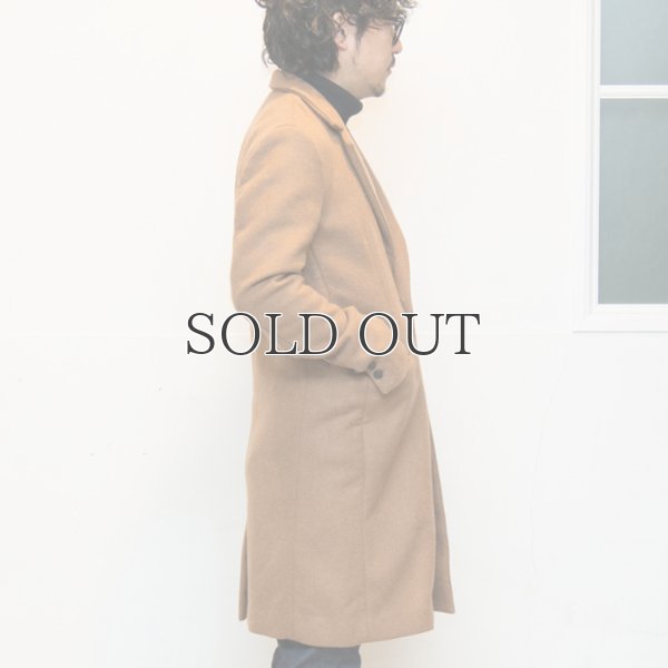 画像6: ダブルフェイスウールビーバーメルトン2ボタンロングチェスターコート 【送料無料】 / Audience