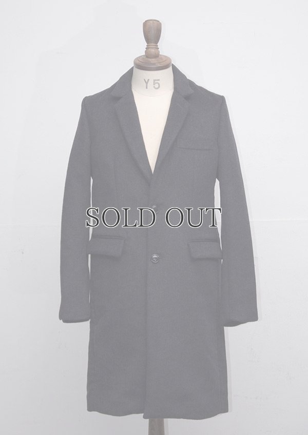 画像11: ダブルフェイスウールビーバーメルトン2ボタンロングチェスターコート 【送料無料】 / Audience