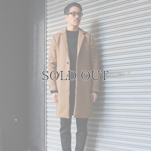 画像5: ダブルフェイスウールビーバーメルトン2ボタンロングチェスターコート 【送料無料】 / Audience