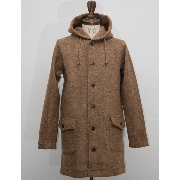 画像9: 【RE PRICE/価格改定】イタリア製ファブリックスライバーニットミルドフードオーバーアトリエコート【MADE IN JAPAN】『日本製』 / Upscape Audience