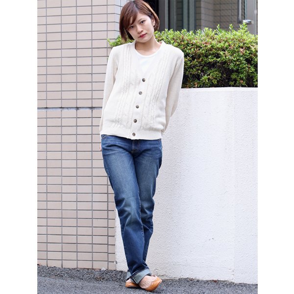 画像9: 【RE PRICE/価格改定】フランスリネンケーブル×鹿の子長袖ニットカーディガン[Lady's]【MADE IN JAPAN】『日本製』/ Upscape Audience