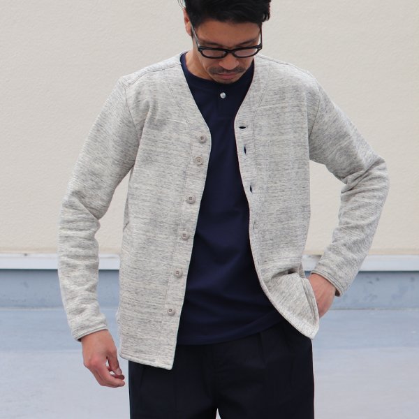 画像3: 【RE PRICE / 価格改定】度詰裏毛ベースボールL/Sカーディガン【MADE IN JAPAN】『日本製』/ Upscape Audience