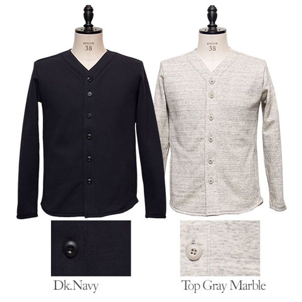 画像10: 【RE PRICE / 価格改定】度詰裏毛ベースボールL/Sカーディガン【MADE IN JAPAN】『日本製』/ Upscape Audience