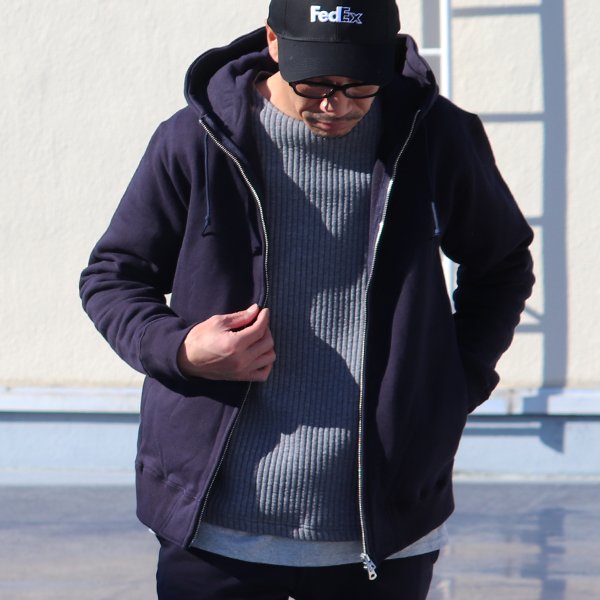 画像3: 【RE PRICE/価格改定】度詰裏毛フードスタンドブルゾン 【MADE IN JAPAN】『日本製』/ Upscape Audience