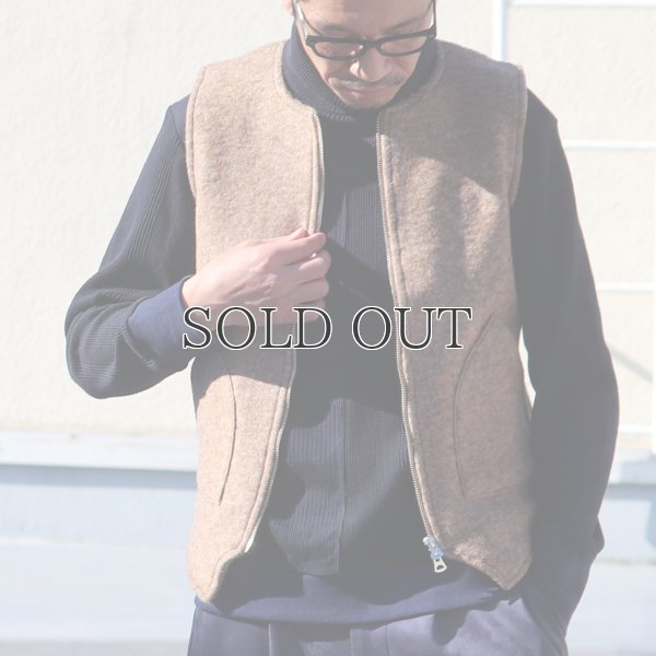 画像3: スライバーニットミルドノーカラーZipベスト【MADE IN JAPAN】『日本製』 / Upscape Audience