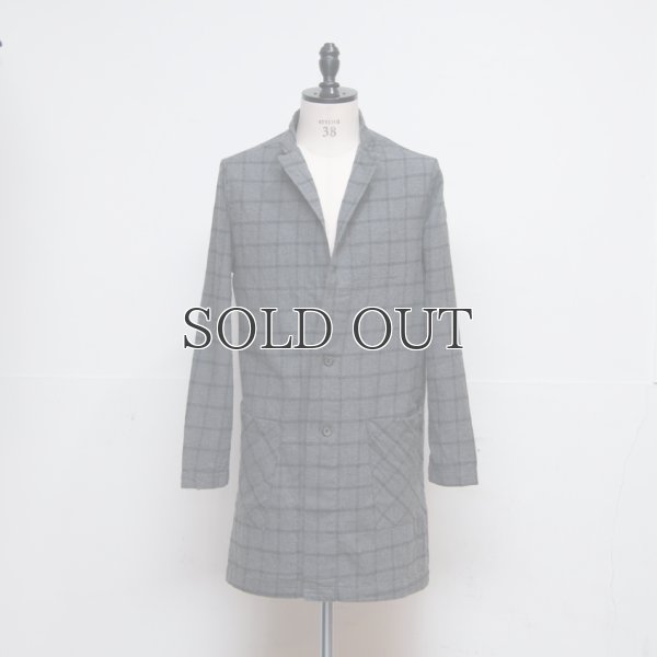 画像5: TOP糸フランネルチェックドクターコート【MADE IN JAPAN】『日本製』 / Upscape Audience