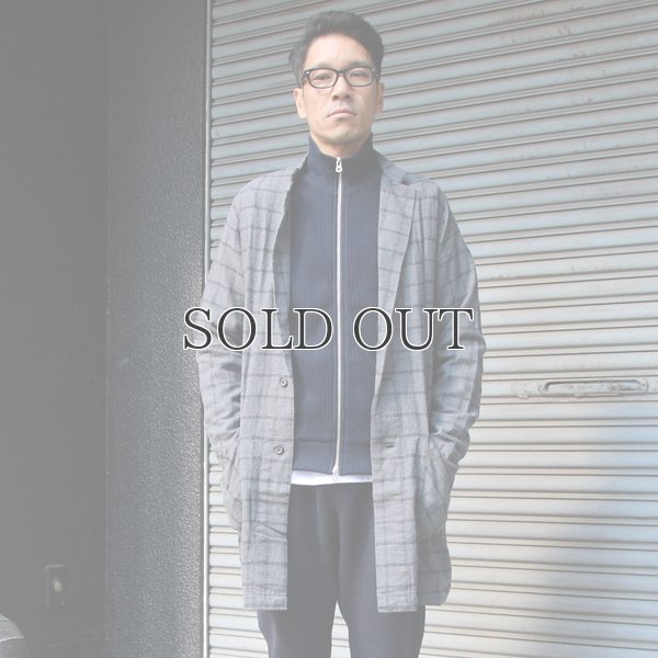 画像3: TOP糸フランネルチェックドクターコート【MADE IN JAPAN】『日本製』 / Upscape Audience