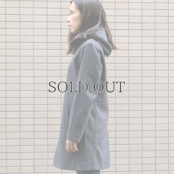 画像4: 550gピュアウールメルトンスタンドフードロングコート [Lady's]【送料無料】 / Audience【取寄せ対応可能】