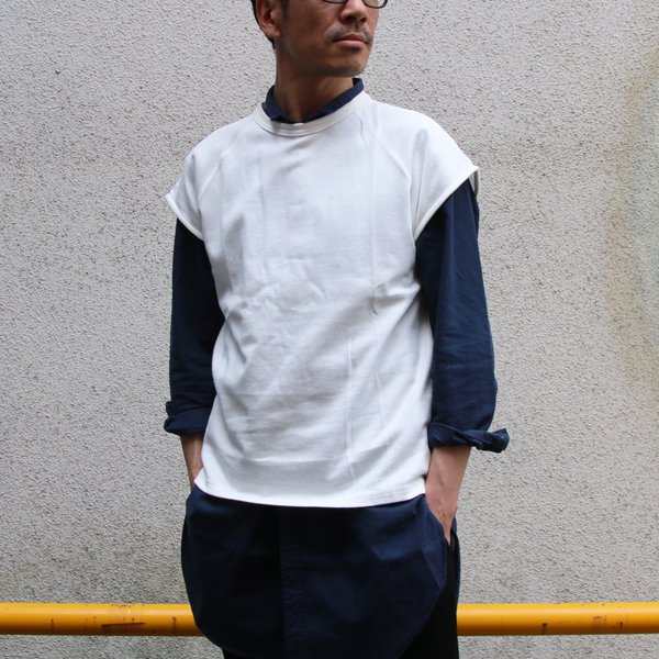 画像8: 【RE PRICE/価格改定】セーターライク天竺キャップスリーブベスト【MADE IN JAPAN】『日本製』/ Upscape Audience