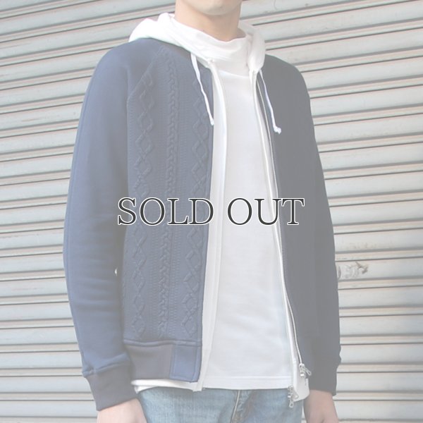 画像7: ケーブル裏毛 MA1ブルゾン【レディース】【MADE IN JAPAN】『日本製』 / Upscape Audience