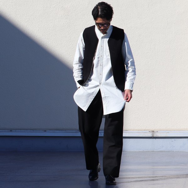 画像7: ケーブル裏毛VネックZIPベスト【MADE IN JAPAN】『日本製』  / Upscape Audience