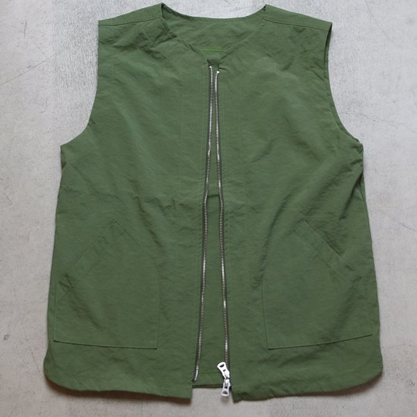 画像12: 【RE PRICE/価格改定】ヴィンテージナイロンオックス ノーカラーZipベスト【MADE IN JAPAN】『日本製』/ Upscape Audience